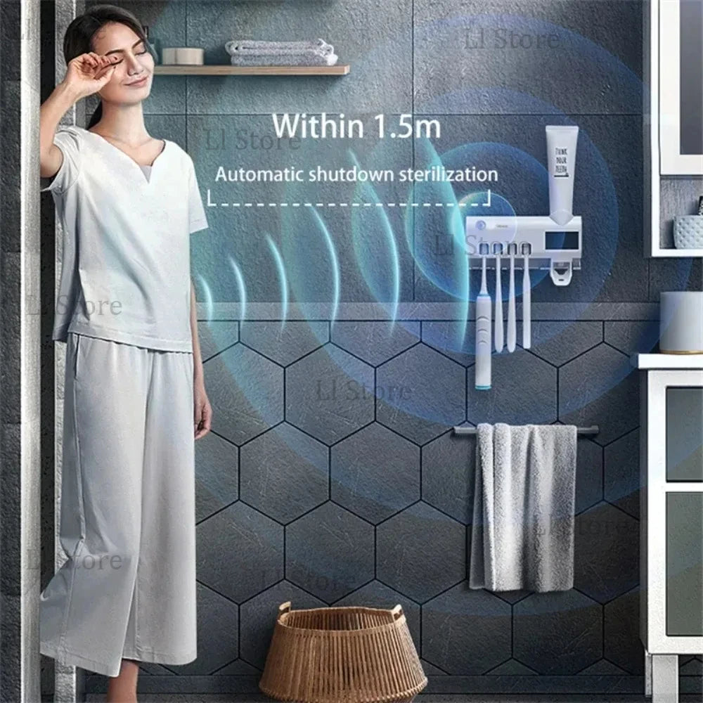 Esterilizador de cepillos con dispensador automático