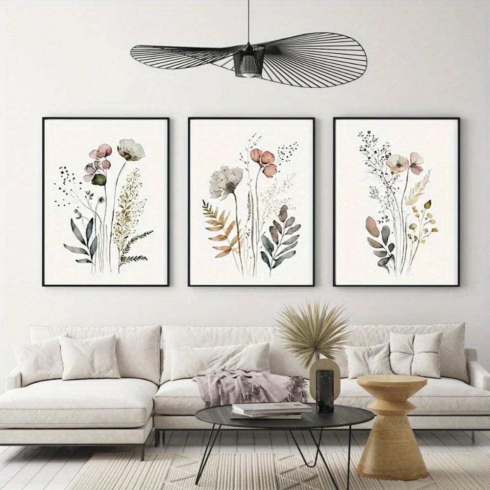 Láminas florales (pack de 3)