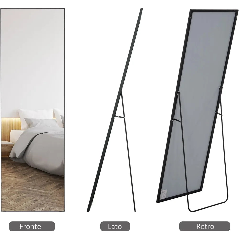 Espejo de cuerpo entero aluminio