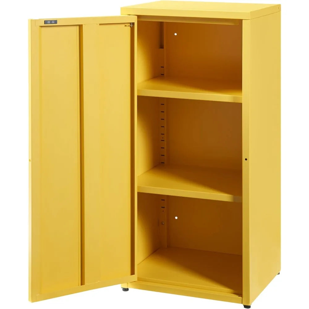 Armario metálico con estantes regulables