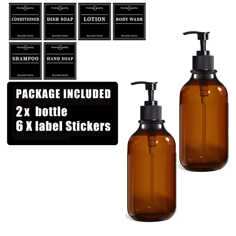 Set de botellas recargables 500 ml