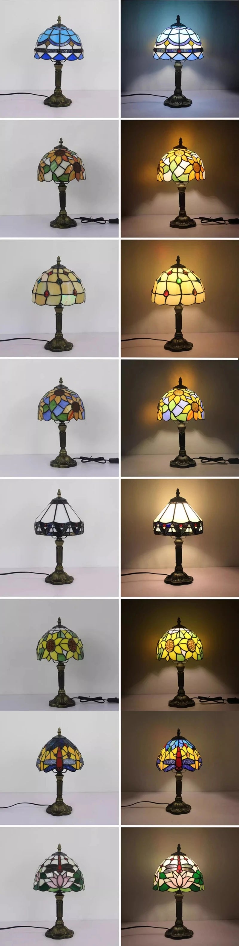 Lámpara de mesa Tiffany